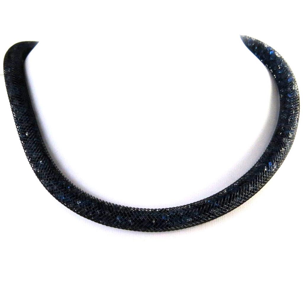 Les Trésors De Lily [L7876] - Designer Necklace 'Joyaux' Blue Black