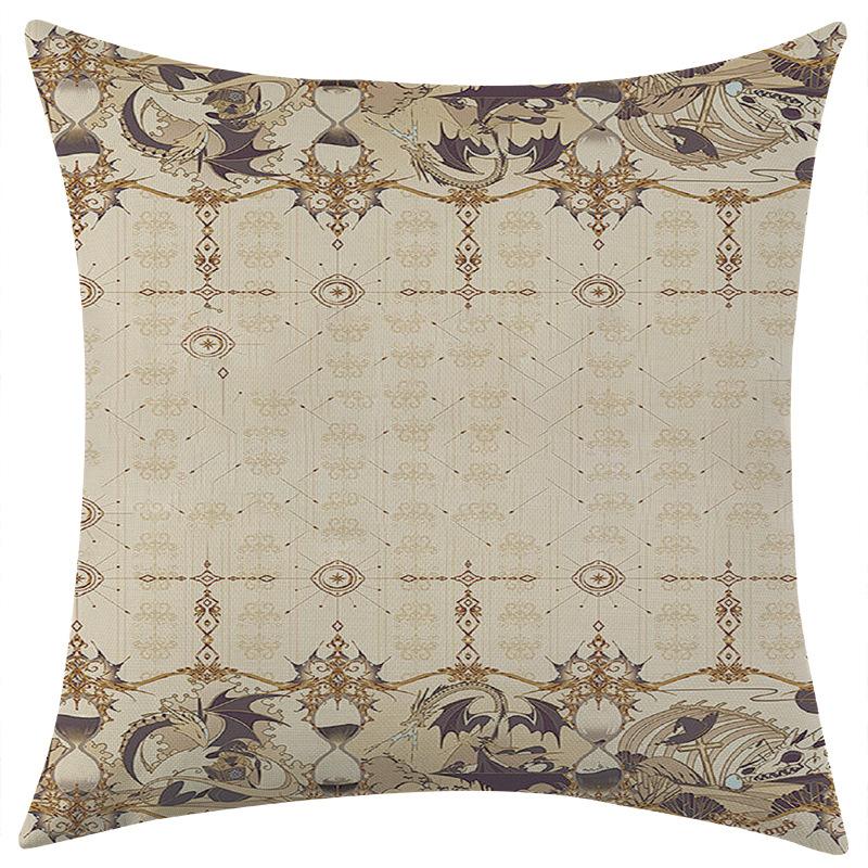 

New Easter Cute Rabbit Linen Pillowcase for Festive Decoration and Car Cushion Cover 45 * 45 separate pillow cover