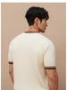 Men's Slim Fit Short Sleeve Color Block Pocket Knit T-Shirt - Summer Casual Trendy Wear