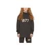 Fear of God Essentials SS22 Iron 1977 Series Digital Print Mock Neck Long Sleeve T-Shirt Kids Tops Black-Iron FOG-SS22-255