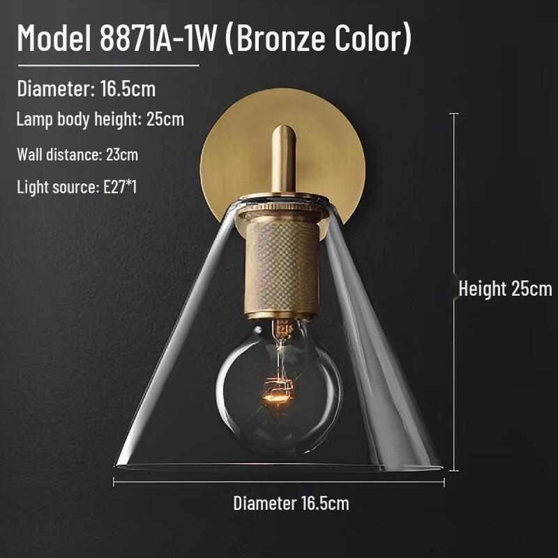 

Luxury Glass Bedside & Corridor Wall Lamp