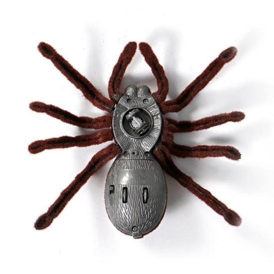 Remote Control Scary Creepy Soft Plush Spider Infrared RC Tarantula Toy Kid Gift
