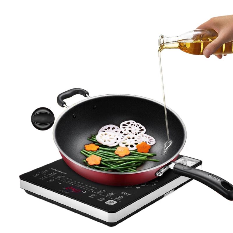 Supor 36cm Non-Stick Wok with Lid