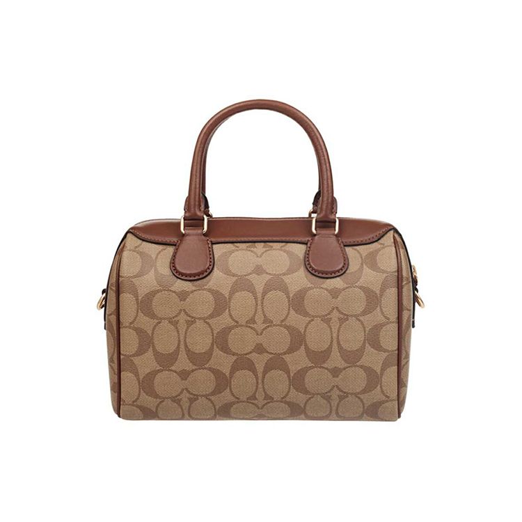 Coach Bennett 23 Borsa Boston in Pelle con Chiusura a Zip da Donna Marrone 32203-IME74