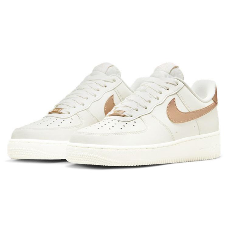 New Nike Air Force 1 '07 Sail Metallic Red Bronze Women's DD8959-109