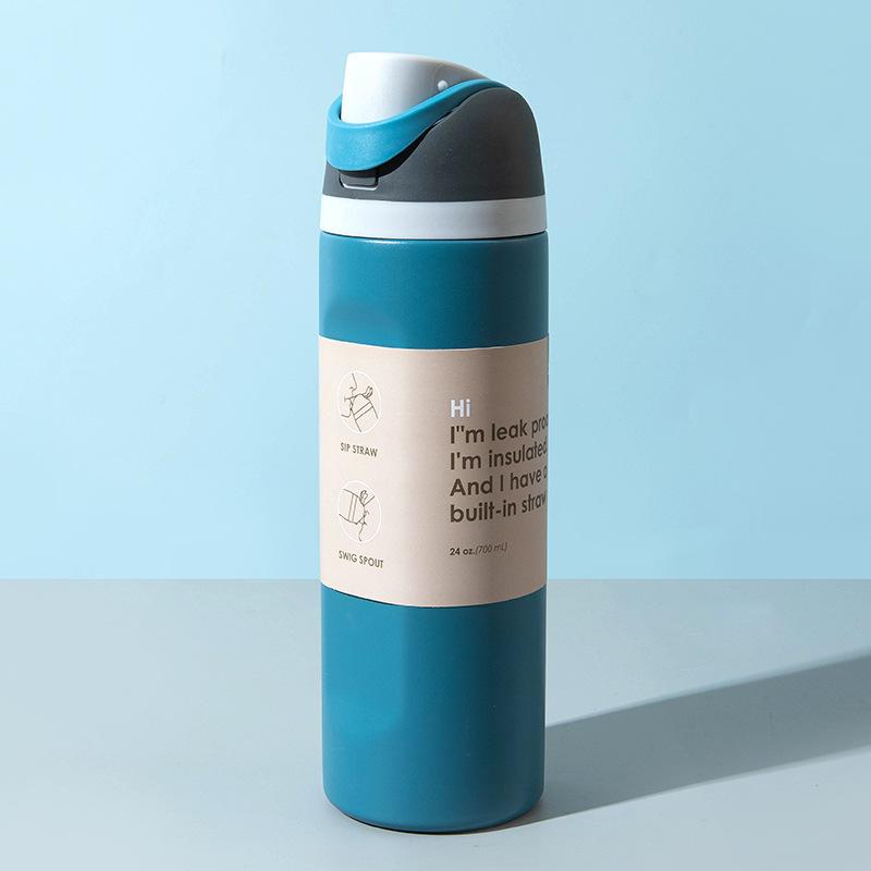 Stainless Steel Thermos Cup Large Capacity Portable Sports Water Cup