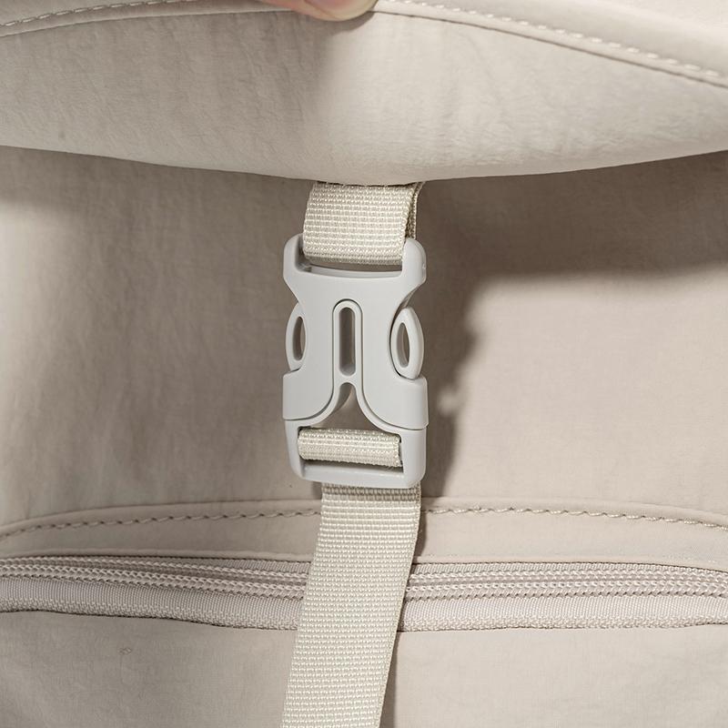 Solid Color Flap Backpack with Front Zipper Pocket Top Handle Adjustable Straps Casual School Daypack