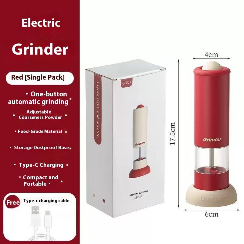 

Побутова електрична млинок для перцю Кухонний Свіжомелений Приправа Морська сіль Перець порошок Чорний перець Сичуаньський перець Млинок червоний