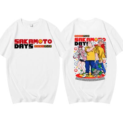Anime Lover Cotton Tees Sakamoto Days Print Tshirt for WomenMen Summer Short Sleeve ONeck T Shirt Creative Personalized Tops