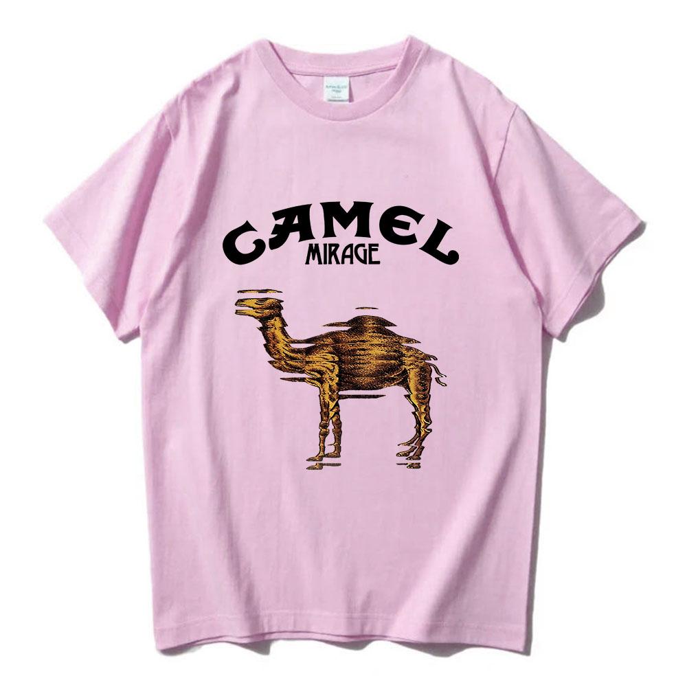 Retro Camell Cigarettes T-Shirt Vintage Cotton Male Tops Tees Short Sleeve Casual Streetwear Men Women Clothing Harajuku T Shirt