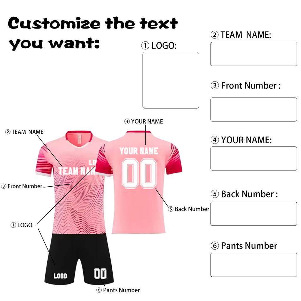 Men's Athletic Soccer Jersey Set Quick-Dry Sportswear Kit with Shorts for Training and Matches