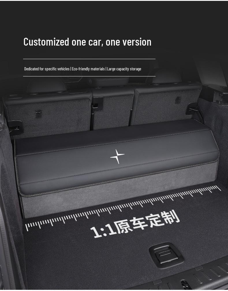Polestar 4/2/3 Trunk Organizer: Dedicated Car Storage Box