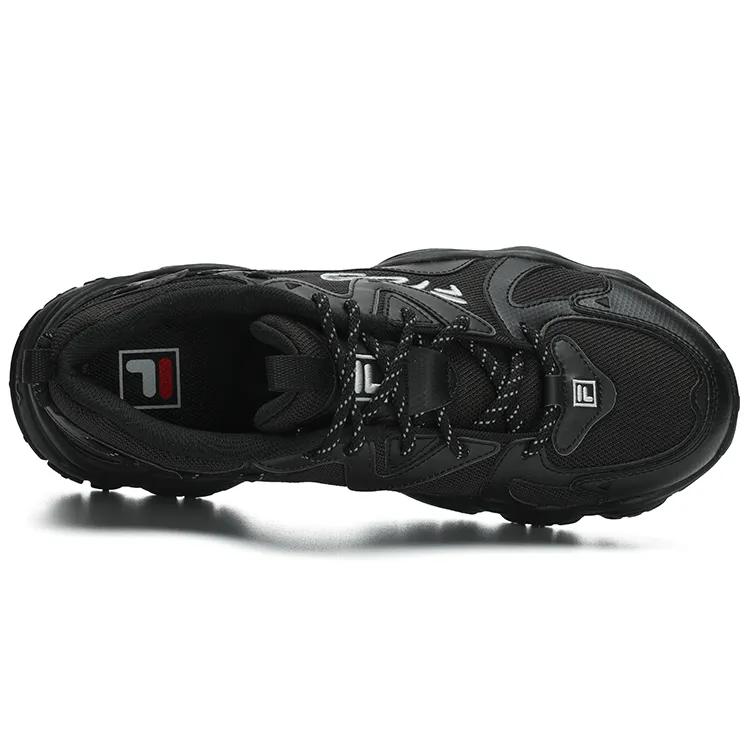 FILA Fluid 4 Cat Paw 4.0 Fabric Low top Casual Shoes Men's Jet Black (Unisex) Casual Shoes F12M312101FBK