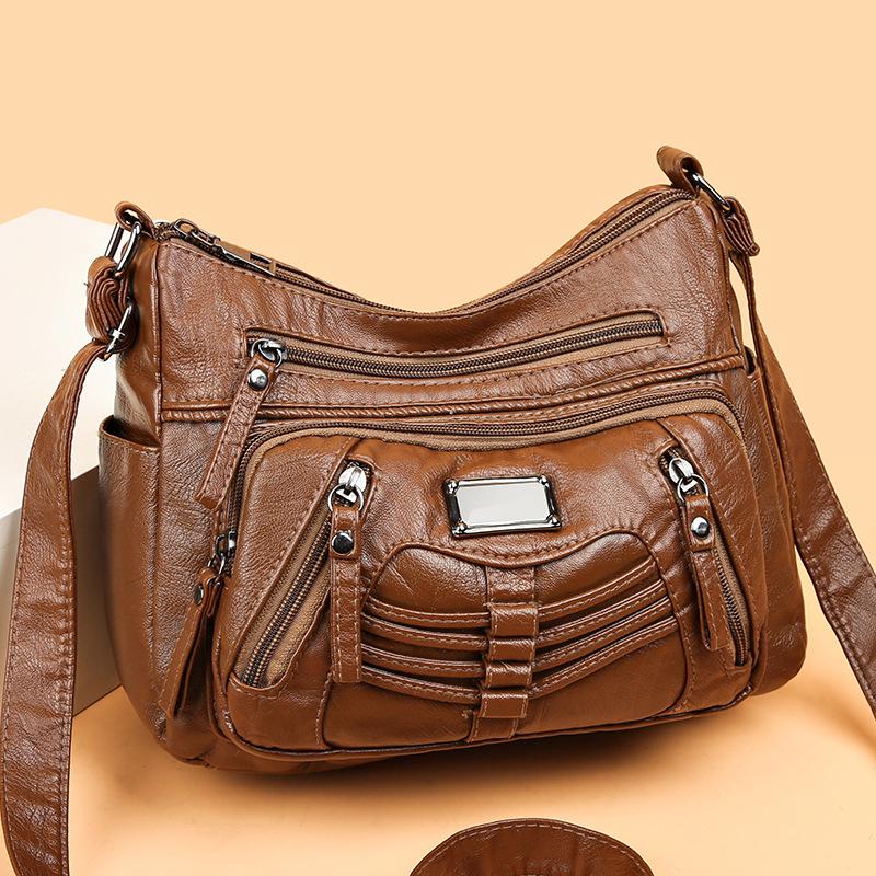 High Quality Soft PU Leather Shoulder Crossbody Bags for Women Designer Brand Messenger Tote Bag Luxury Female Fashion Hand Bag