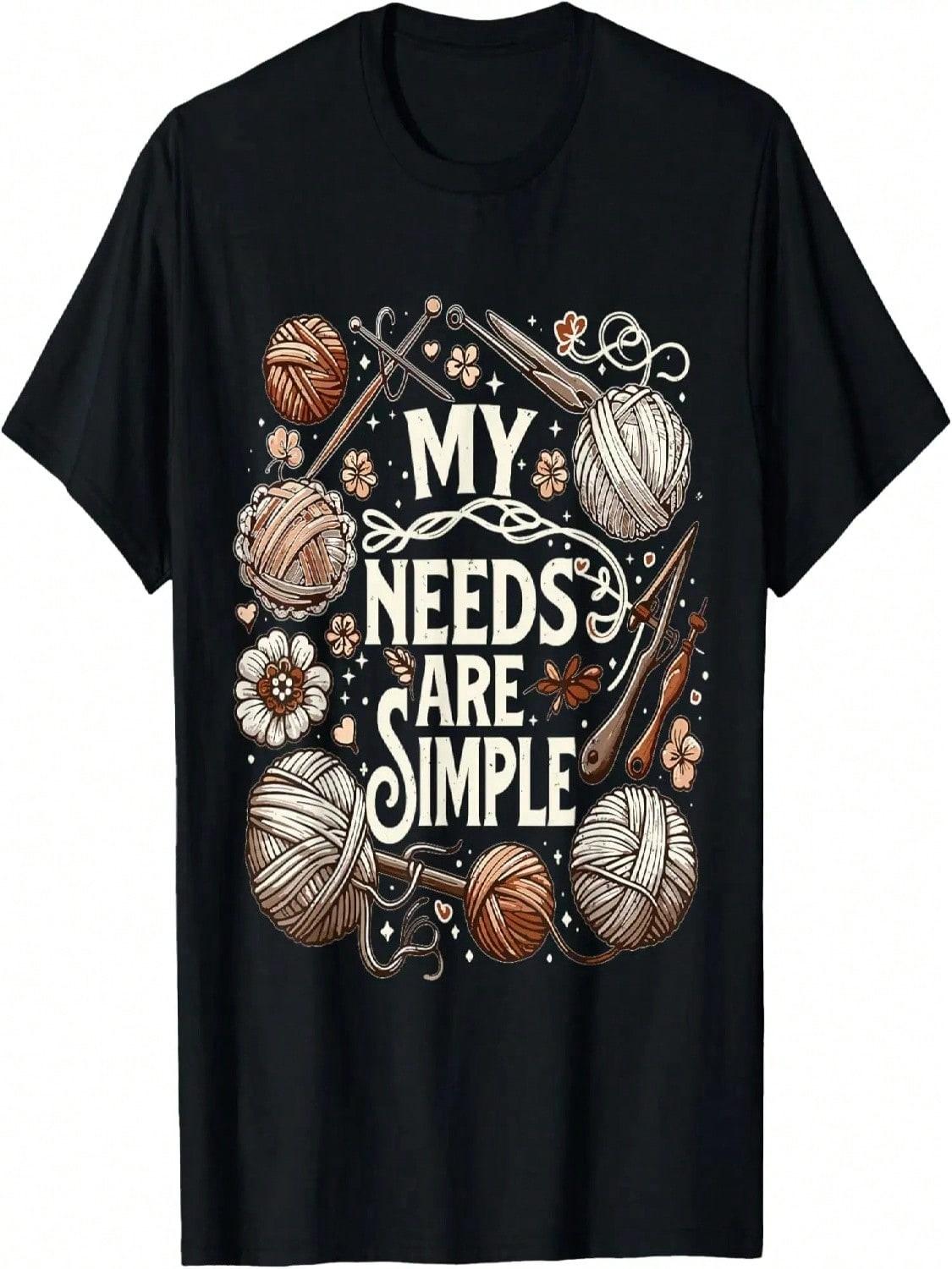 Funny Crochet Crocheting Yarn Knitter T-Shirt S разноцветный