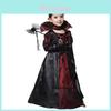 Enchanting Vampire Maxi Long Dress For Girls Perfect For Halloween Witch Parties