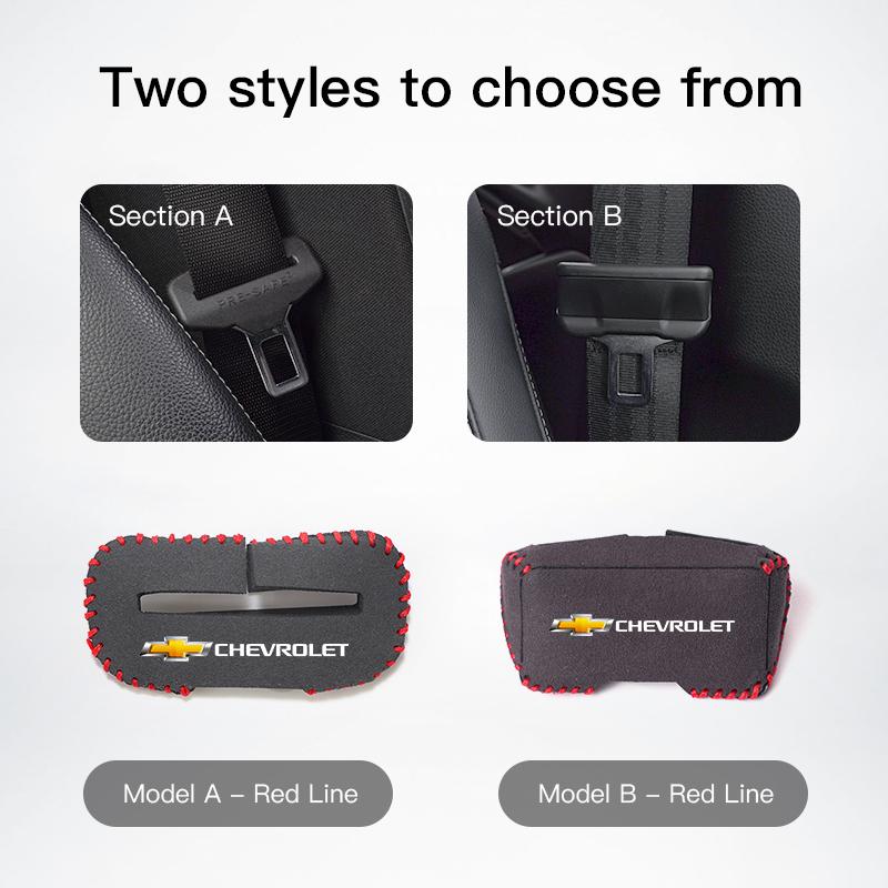 2Pcs Car Seat Safety Belt Buckle Cover Protective Accessories For Chevrolet Spark Captiva Cruze Malibu Equinox Trax Camaro