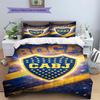 Club Atlético Boca Juniors Pattern Bedding,Quilt Set Quilt Cover Pillowcase Home Birthday Gift(1 * duvet cover + 2 * pillowcase, without core)