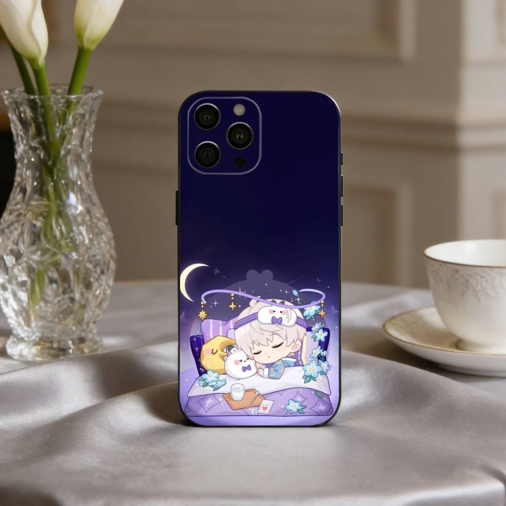 

G-Game Cute Love And Deepspace Phone Case For iPhone 17,16,15,14,13,12,11 Plus,Pro Max,XS,Soft Silicone Black Cover iPhone17air