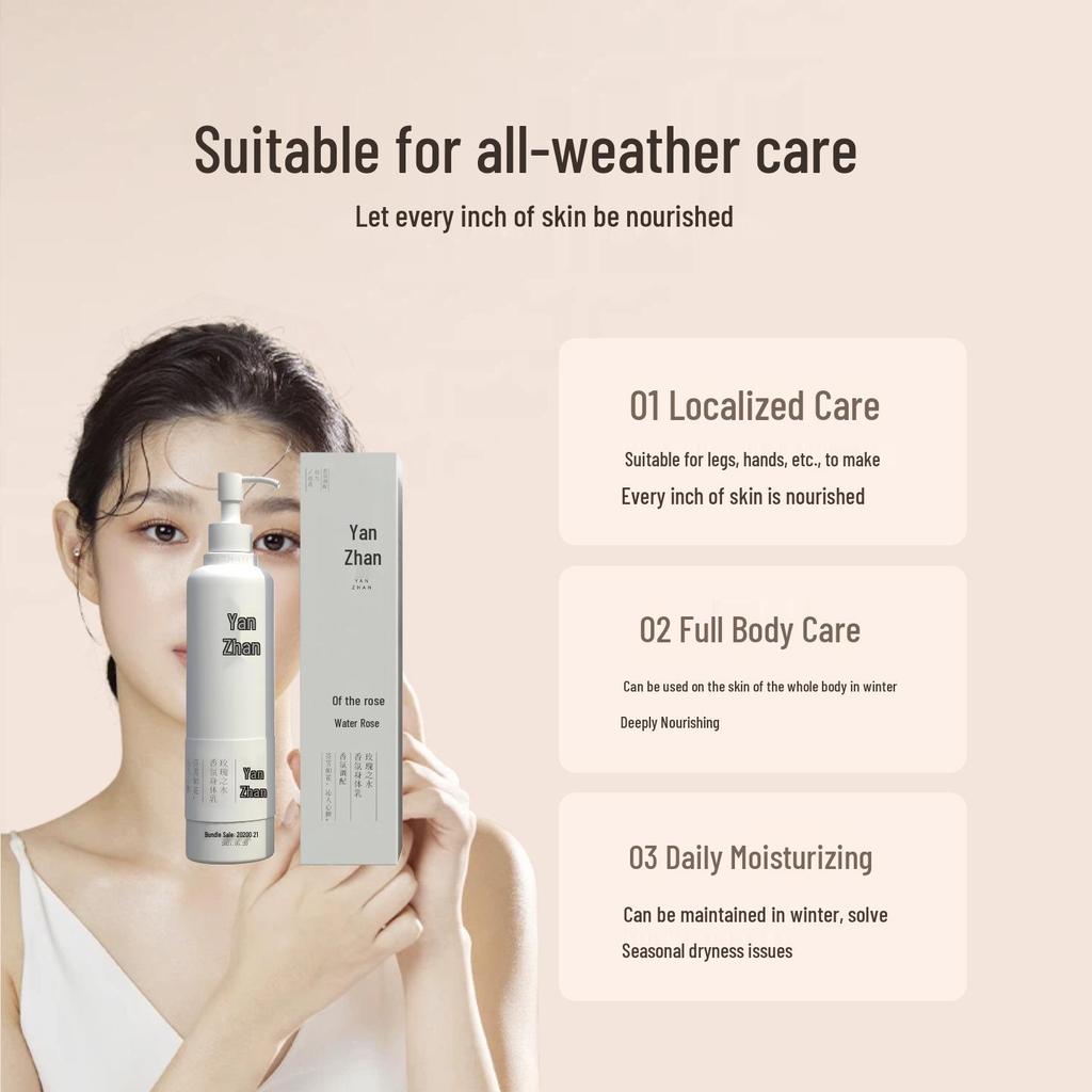 Yan Zhan First Love Sweetheart Rose Scented Moisturizing Body Lotion & Shower Gel for Women