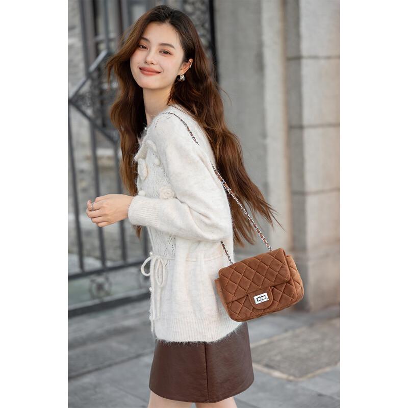 MokaNa 3D Floral Plush Knit Sweater