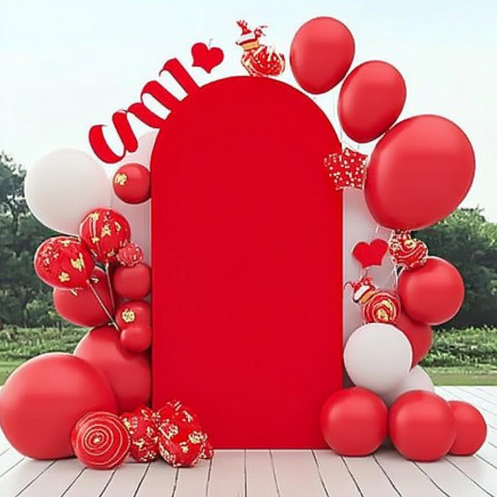 Wedding & Party Half-Round Stretch Arch Fabric Cover