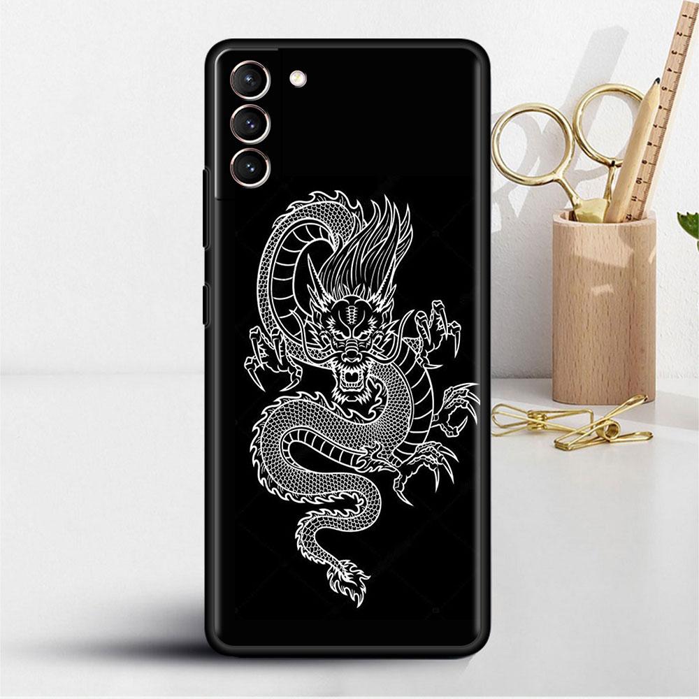 Case For Samsung Galaxy S22 S20 Ultra S21 FE S10 S9 Plus Note 20 10 Lite 9 Soft Phone Cover Shell Dragon Animal