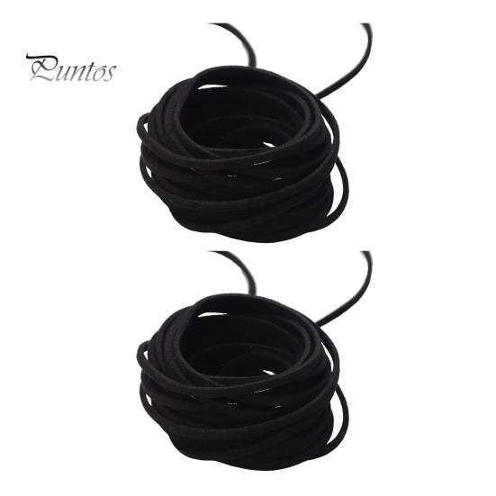 

2 шт. Оксамитова мотузка Довжина 4 м Ширина 3 мм Оксамитовий шнур для виготовлення шнурків для взуття своїми руками Ремінець для виготовлення прикрас Намисто Браслет Плетена мотузка чорний