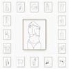 Minimalist Nude Female Line Art Canvas Print - Abstract Woman Body Drawing Poster for Bedroom Decor