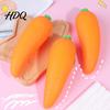 Vegetable Sensory Toy 1/2/3Pcs Simulated Carrot Squeeze Soft Stretchy Stress Relief Shape Students Office Workers Anti-anxiety Gift TPR Ball