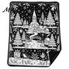 Unique Creative Celebration Gifts Christmas DIY Coloring Blanket for Adults And Kids, Color Your Own Blanket, 59" x 51" Soft Cozy Polyester