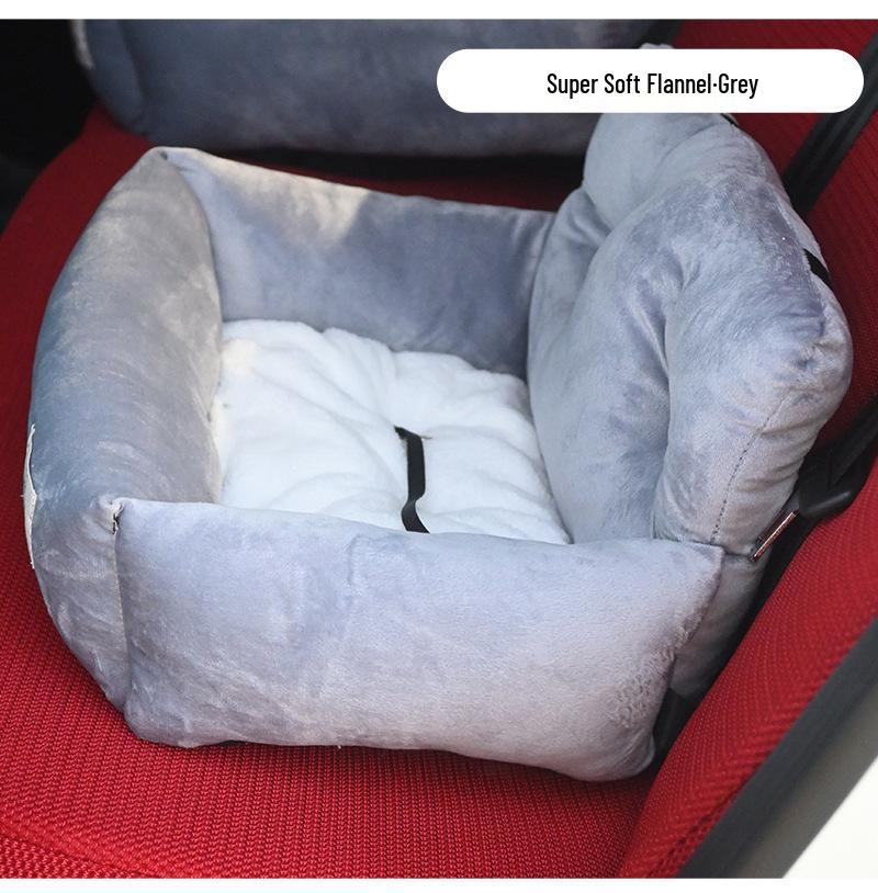 Anti-Fall Dog Car Seat & Bed - Dirt-Resistant, Anti-Ankle Sprain Cushion for Cats & Dogs