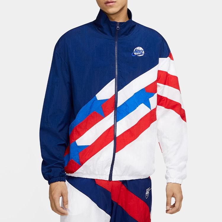Nike Throwback Basketball Sports Jacket Men Outerwear Game-Royal CK6622-492