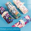 36/48/72 Hole Roll Art Pencil Case Korean Style Canvas Student Pencil Bag Paint Brush Art Holder Student Supplies Stationery