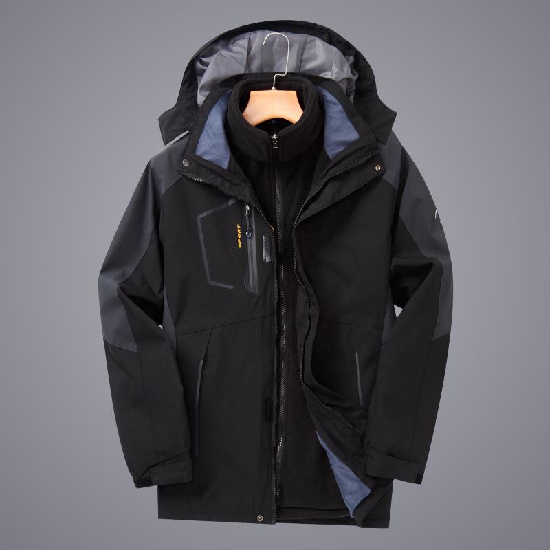 Unisex 3-in-1 Detachable Storm Jacket, Ideal for Cold Weather, Work, and Tibet Travel, Sizes L-8XL
