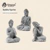 Statuie Buddha din gresie chinezească - Decor pentru grădină interioară și acvariu