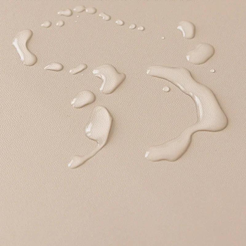 Waterproof PU Leather Chair Cover Thick Sponge Cushion Integrated Backrest Seat Cover Office Hotel Dining Seat Cushion Cover