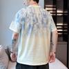 Summer Round Neck Loose Casual Short Sleeve Cotton T-shirt Men Fashion Pullover Tee Top
