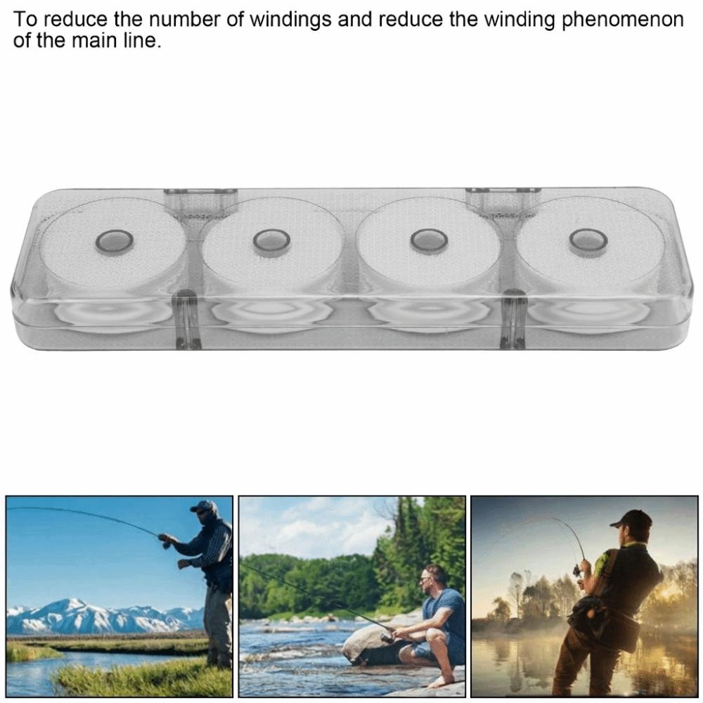8PCS EVA Fishing Wire Winder ID 1.8cm Fishing Line Storage Holder Fishing Line Spool  Snell Leader
