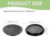 PATIKIL Round Air Vent Cover, 298mm Opening Diameter, Aluminum, for Natural Ventilation, Home Renovations, Bathrooms, Kitchens, and Wall-Mounted Home