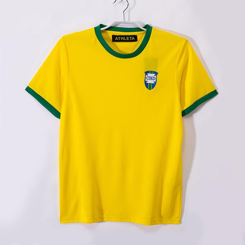 Brazilian Retro Classic Multi-Season Jersey Fan Version Short-Sleeved Home Football Jersey