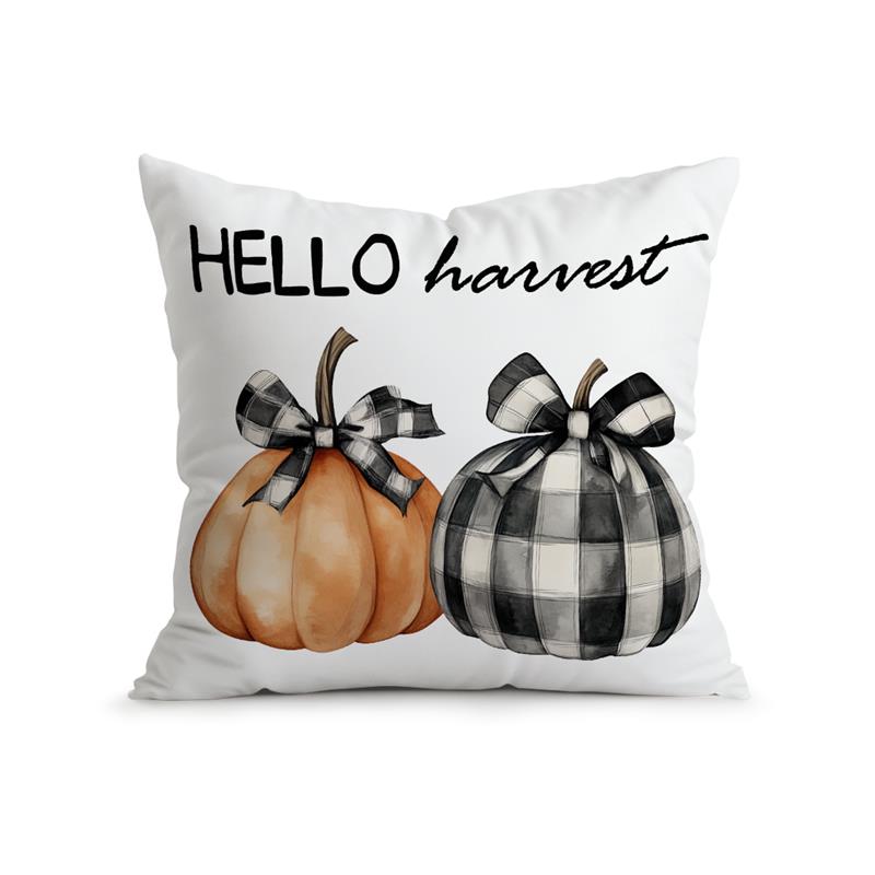 Autumn Pumpkin Decor Cushion Pillowcase Printed Polyester 45X45Cm Throw Pillowcover Decorative Sofa Cushion Pillowslip Decor