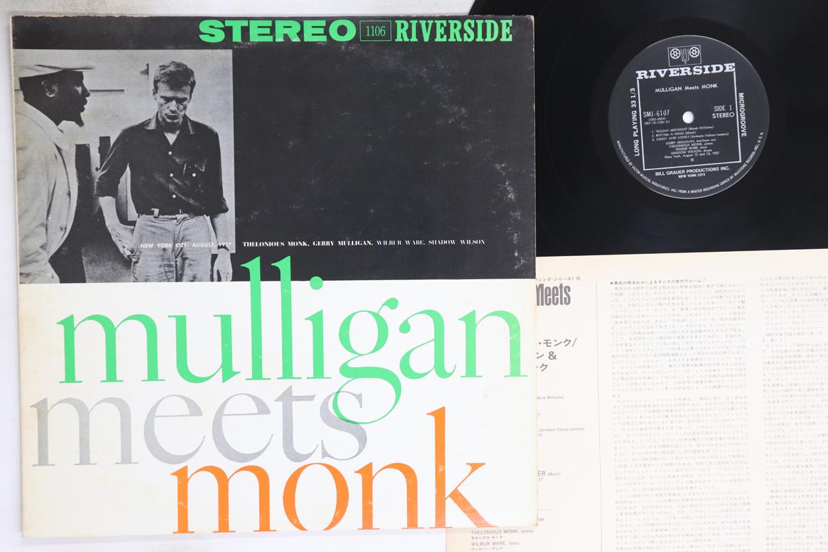 

LP Record THELONIOUS MONK, GARRY MULLIGAN - Mulligan Meets Monk SMJ6107 RIVERSIDE 1975 Japan Jazz Used