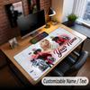 Custom Name Extended Mouse Pad,Billie Eilish Gaming Desk Mat For Home Office Desktop Decor