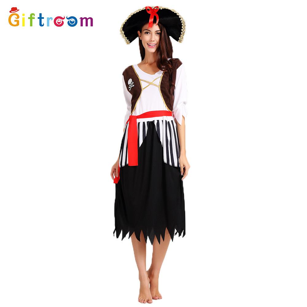 Elegant And Alluring Womens Pirate Costume Dress Perfect For Halloween And Costume Events