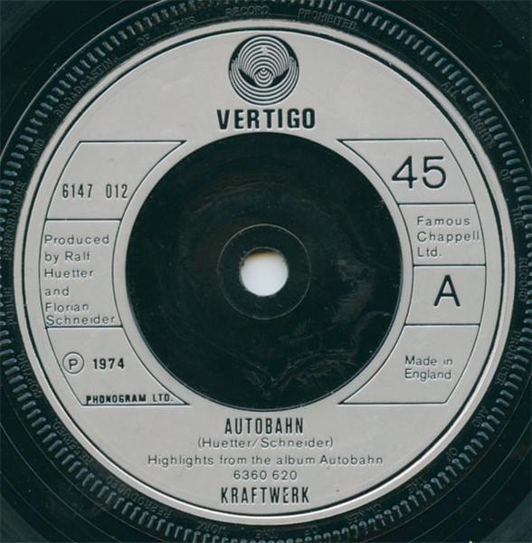 

7inch Record KRAFTWERK - Autobahn 6147012 Vertigo 1974 UK Dance & Electronica Used