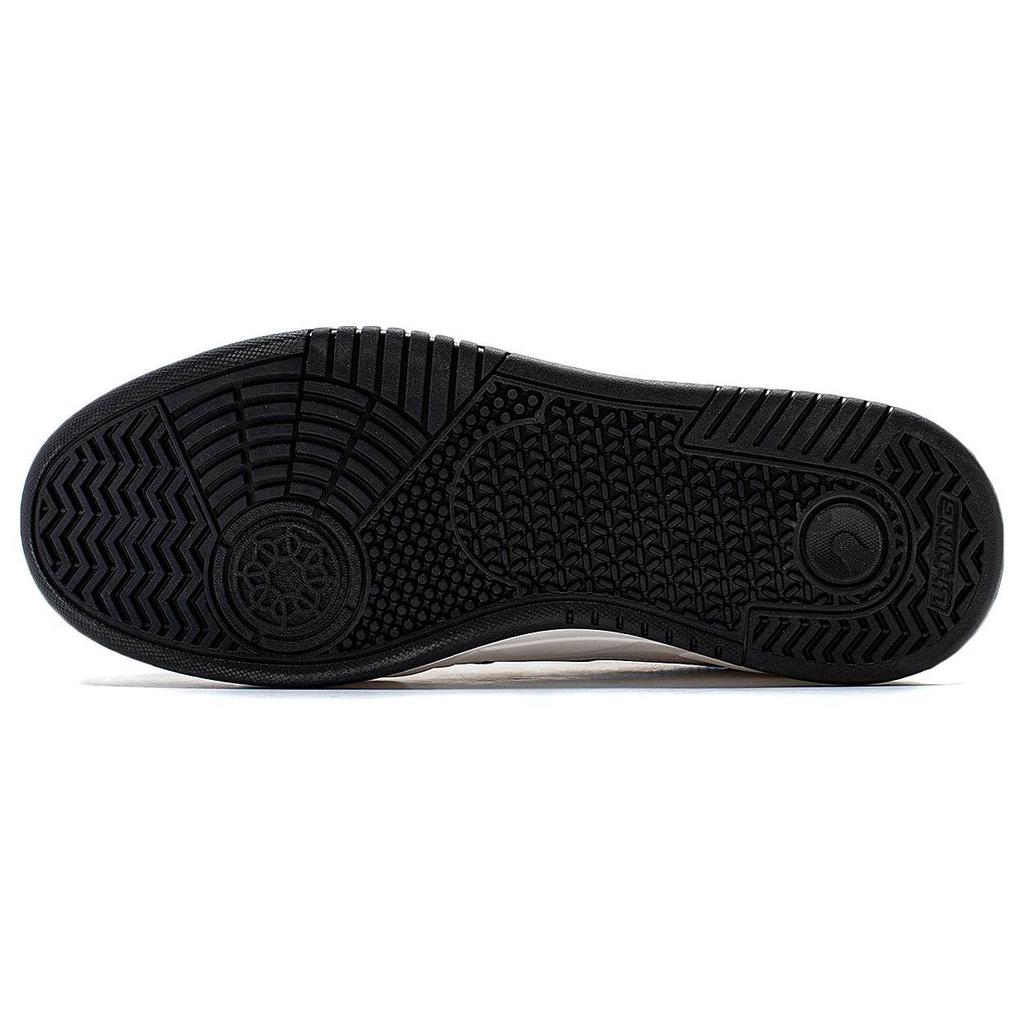 Li Ning Yuebai Slip Resistant Cushioning Slip Resistant Cushioning Low top Skateboard Shoes Men's White Black AGCS251-30