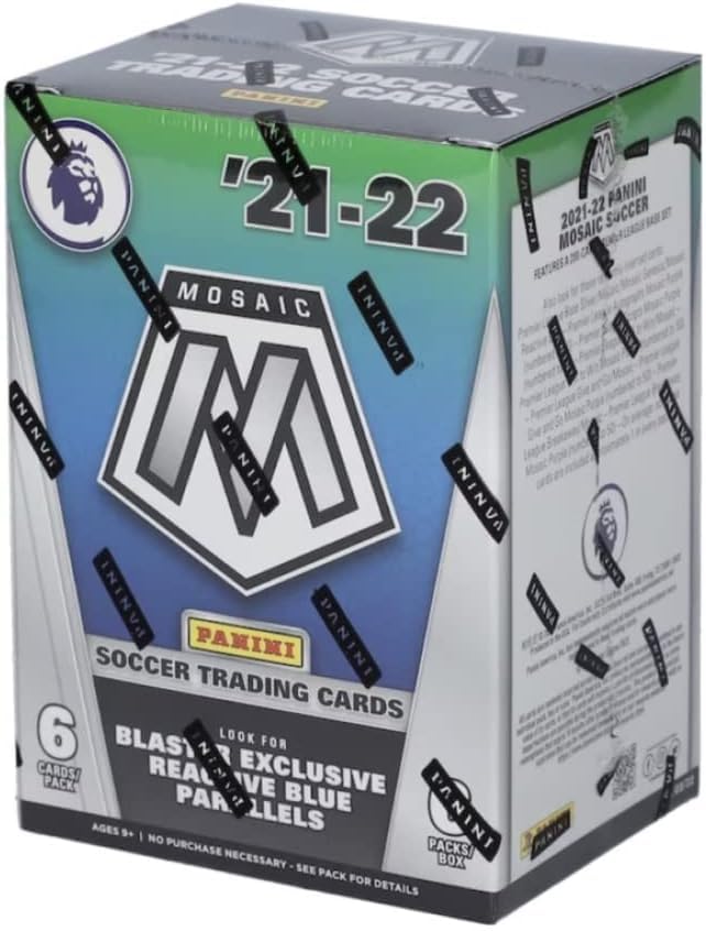 

Panini Mosaic Premier League EPL Soccer Blaster Box Panini Mosaic Premier League Soccer Blaster Box 2021/22 6 шт. в упаковке - [Товар]