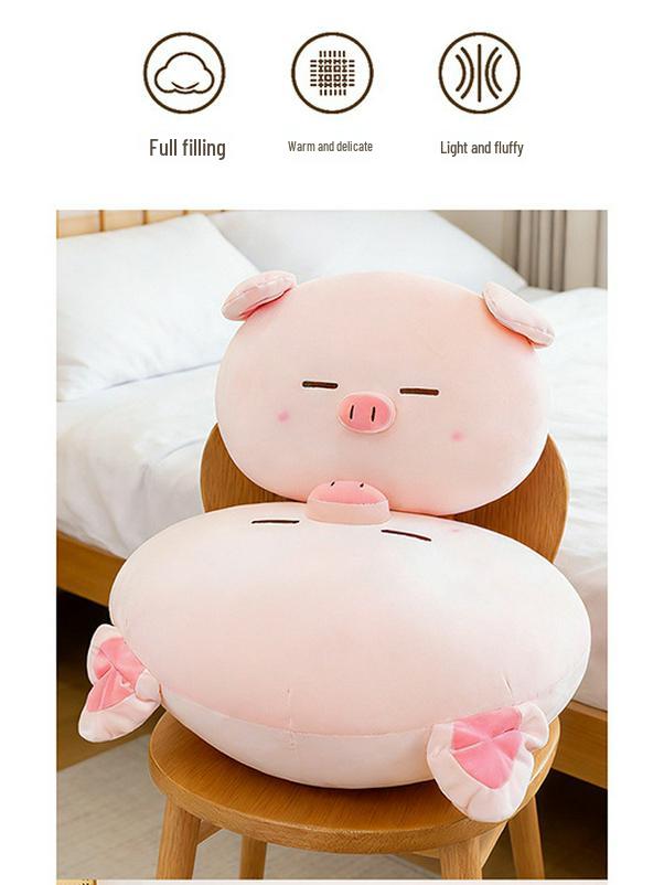 Adorable Pig Plush Pillow Cushion for Bed and Sofa - Perfect Gift for Girls