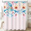 Black Cat Shower Curtain With White Background Home Decor Bathroom Accessories For Cats Lovers Polyester Waterproof Design (72 X